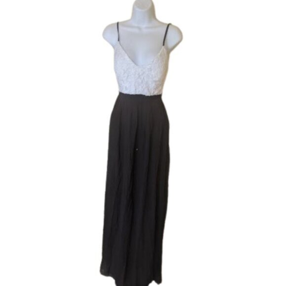 White Black Maxi Lenght Evening Dress Size Small NEW NWT - Picture 1 of 5